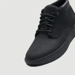 Ανδρικά Μποτάκια A5S5M Μαύρο Δέρμα Νούμπουκ Timberland