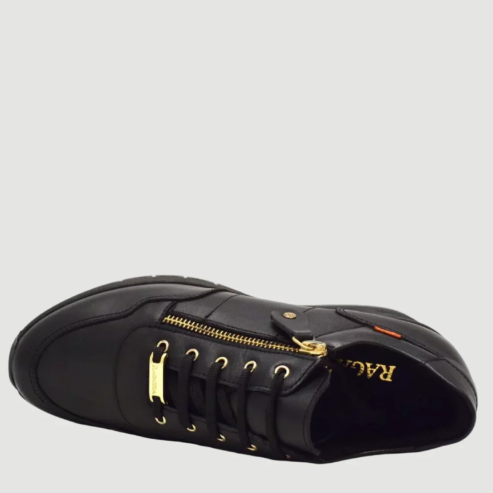 Ragazza Γυναικεία Sneakers Μαύρα 0322 - Αγγελίδης Γυναικεία Παπούτσια