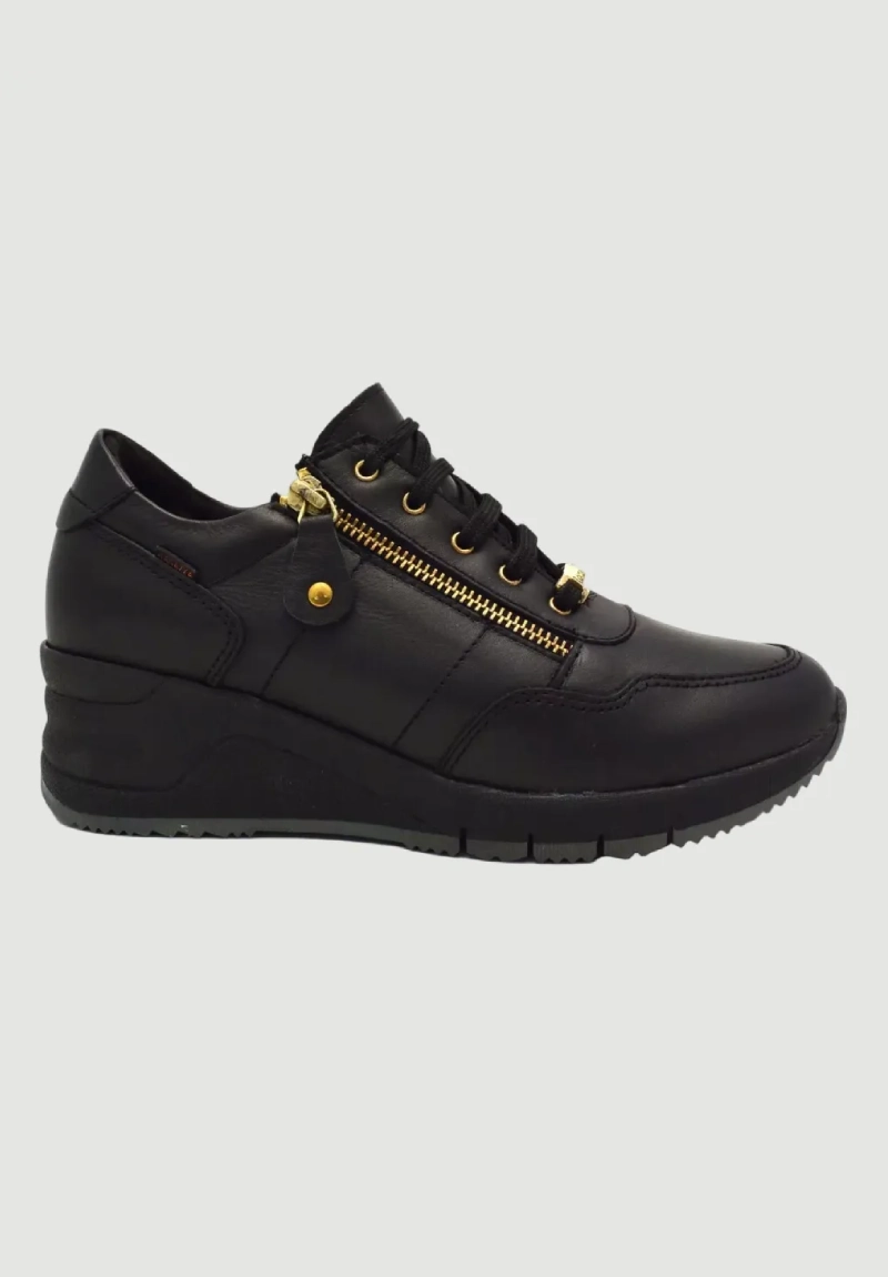 Ragazza Γυναικεία Sneakers Μαύρο 0322 Δέρμα