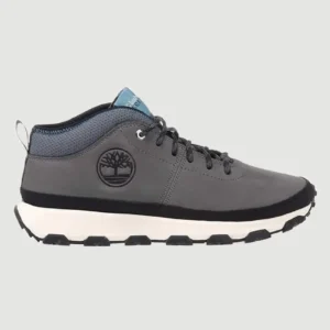 Timberland Ανδρικά Μποτάκια σε Γκρι Δέρμα Νούμπουκ – A613G