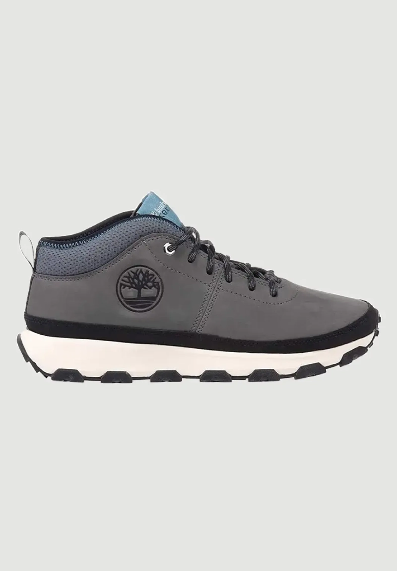 Timberland Ανδρικά Μποτάκια σε Γκρι Δέρμα Νούμπουκ – A613G