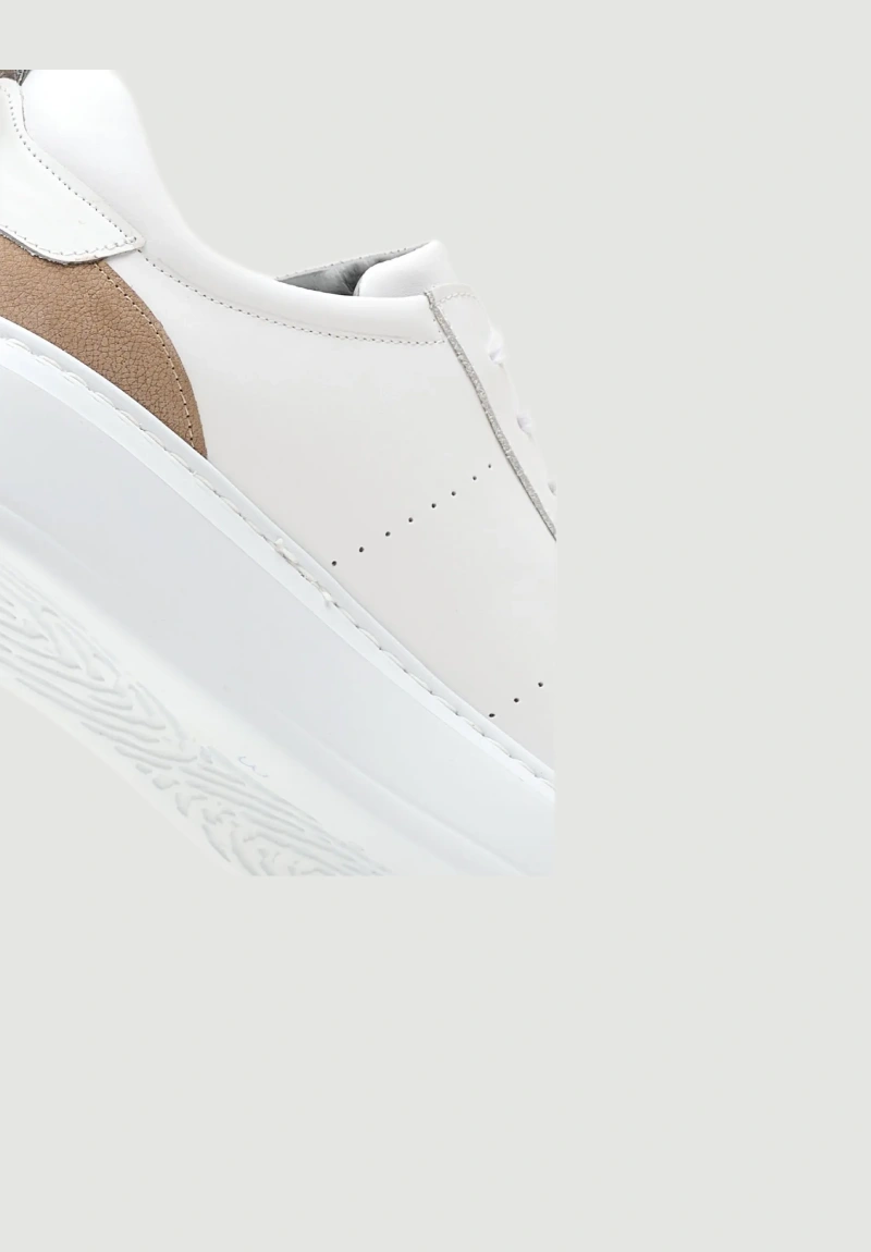 Damiani Ανδρικά Δετά Sneakers Άσπρο Δέρμα - 34002