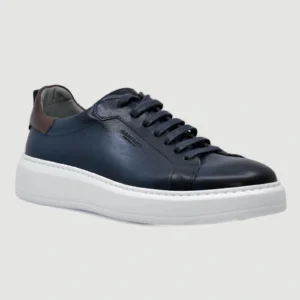 Damiani Ανδρικά Δετά Sneakers Μπλέ με Λευκή Σόλα - 3406