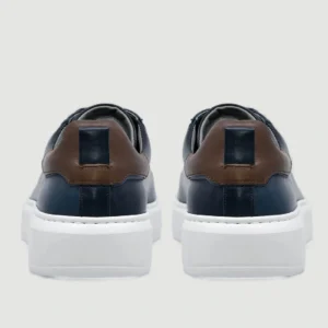Damiani Ανδρικά Δετά Sneakers Μπλέ με Λευκή Σόλα - 3406