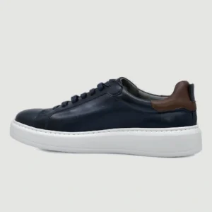 Damiani Ανδρικά Δετά Sneakers Μπλέ με Λευκή Σόλα - 3406