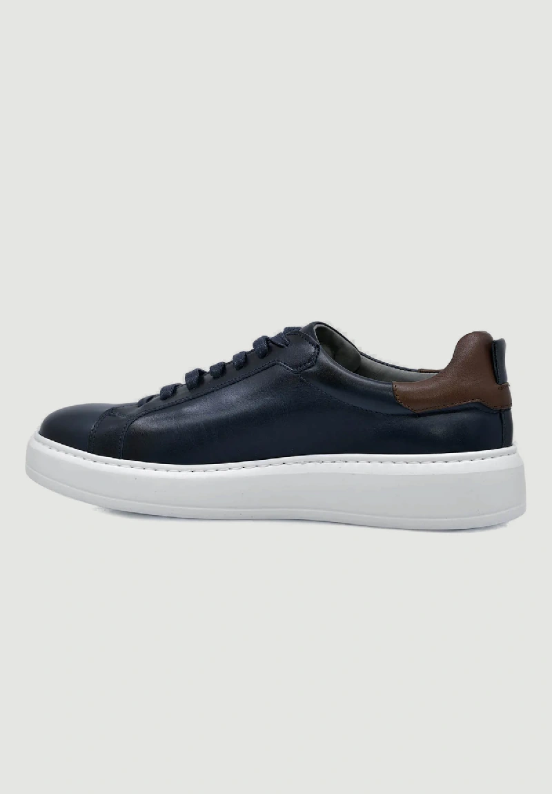Damiani Ανδρικά Δετά Sneakers Μπλέ με Λευκή Σόλα - 3406