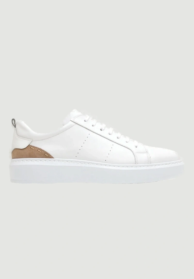 Damiani Ανδρικά Sneakers Άσπρο Δέρμα - 34002 - Aggelidis Eshop