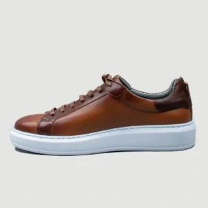 Damiani Ανδρικά Δετά Sneakers Ταμπά με Λευκή Σόλα - 3406 - Eshop Aggelidis