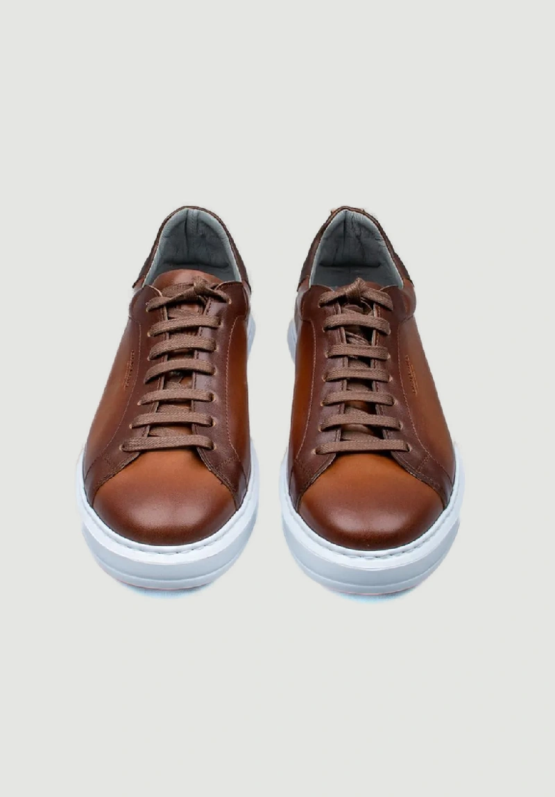 Damiani Ανδρικά Δετά Sneakers Ταμπά με Λευκή Σόλα - 3406 - Eshop Aggelidis