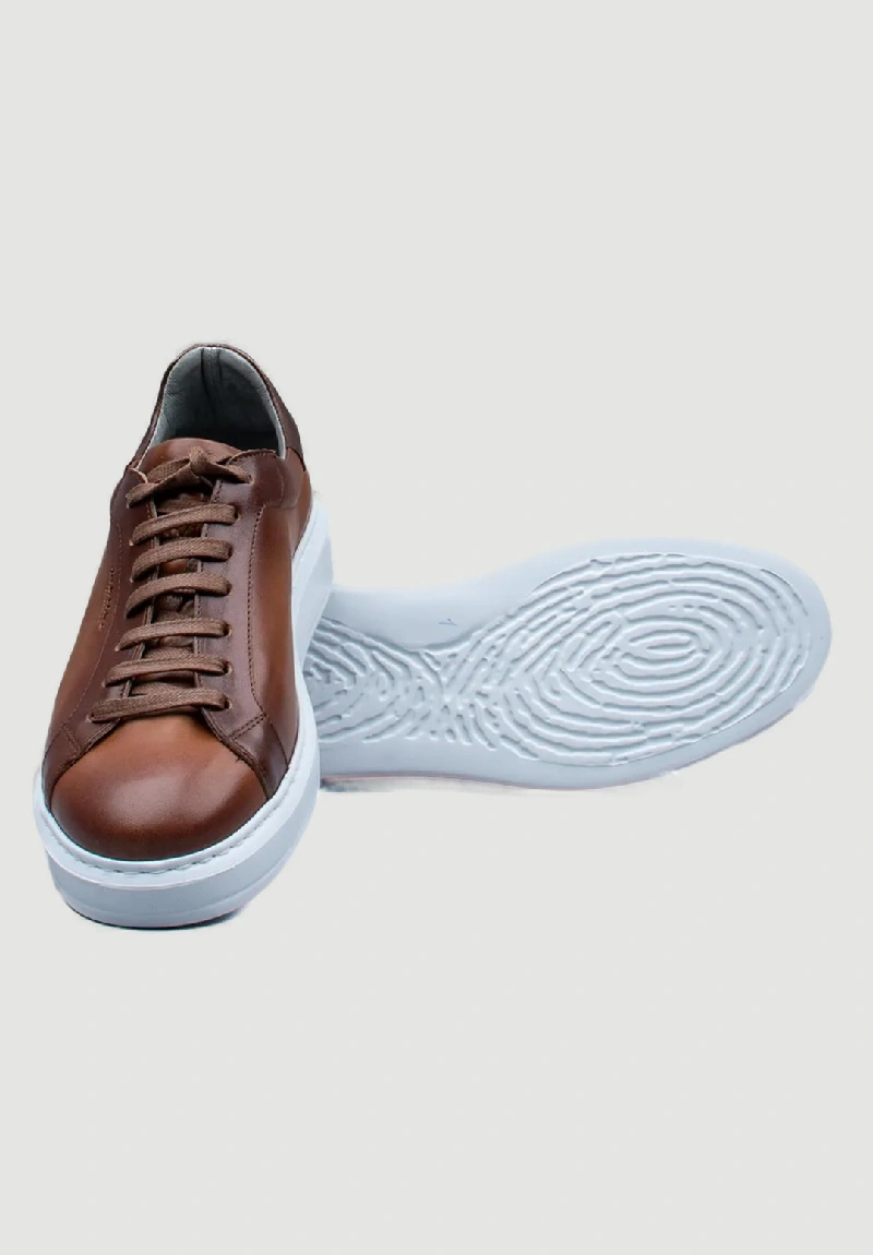 Damiani Ανδρικά Δετά Sneakers Ταμπά με Λευκή Σόλα - 3406 - Eshop Aggelidis
