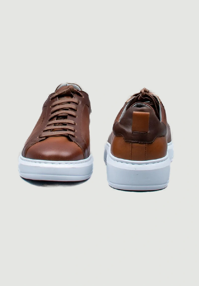 Damiani Ανδρικά Δετά Sneakers Ταμπά με Λευκή Σόλα - 3406 - Eshop Aggelidis