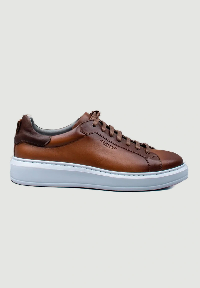 Damiani Ανδρικά Δετά Sneakers Ταμπά με Λευκή Σόλα - 3406 - Eshop Aggelidis