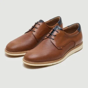 Damiani Ανδρικά Δετά Casual Ταμπά Παπούτσια Μπλέ – 6002