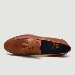 Damiani Ανδρικά Δερμάτινα Loafers σε Ταμπά Απόχρωση με Φίογκο – 3105 - Aggelidis Eshop