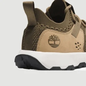 Timberland Winsor Trail Lace-up Ανδρικά Sneakers Olive Knit (Κάλτσα) - A6AW9EO9