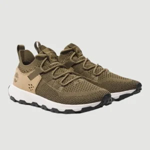 Timberland Winsor Trail Lace-up Ανδρικά Sneakers Olive Knit (Κάλτσα) - A6AW9EO9